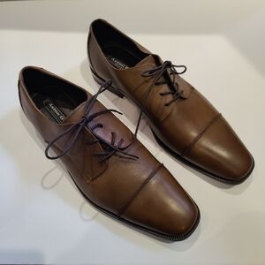 Aston Grey 11151 Houston Brown Leather Oxfords